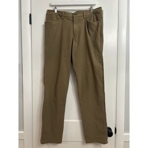 Lululemon Mens 36x33 (34 Tag) ABC Classic-Fit 5-Pocket Warpstreme Pants Artifact